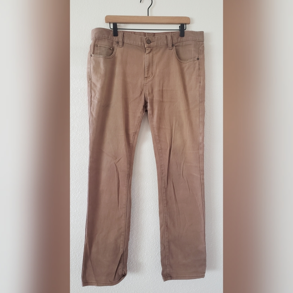 ACTIVE RIDE SHOP Reform Classic Slim Fit Straight Leg Tan Jeans Skater